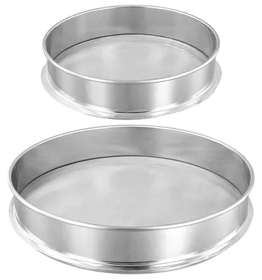 Mehlsieb-Set 80 & 120 Mesh, Edelstahl, 20/30 cm