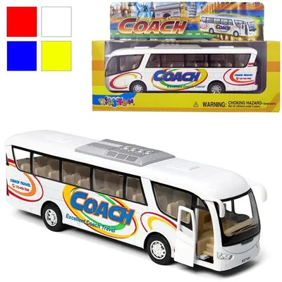 Image de Modèle de bus en métal avec mécanisme de traction