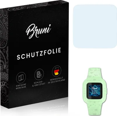 Produktbild von Bruni Basics-Clear 2x Schutzfolie kompatibel mit Garmin Vivofit jr. 3 Folie