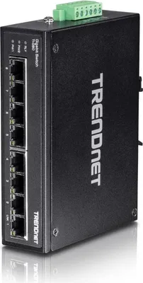 Immagine prodotto di TRENDnet Industrie Switch 8 Port Gbit Unman. L2 IP30 Metall
