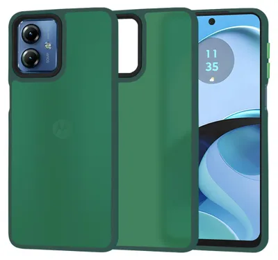 Produktbild von Techsuit HaloFrost Back Cover Hülle für Motorola Moto G14 - Dunkelgrün
