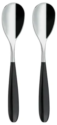 Theelefelset 2er-Pack 18/10 Edelstahl schwarz