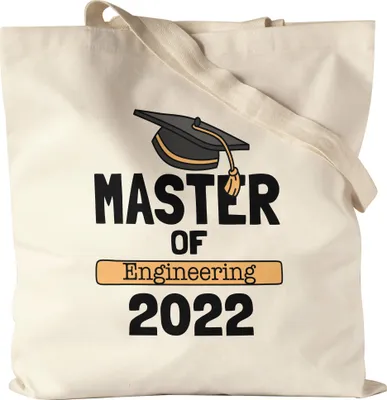 Produktbild von Master of Engineering 2022 Jutebeutel Stoffbeutel Canvas Studium Absolvent Abschluss Geschenk Masterabschluss Uni