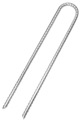 Immagine prodotto di vidaXL Picchetti per tende 12 pz. Forma a U 30 cm Ø7 mm Acciaio zincato