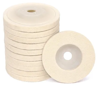 Produktbild von Set aus 10 Filzpolierscheiben 100 mm