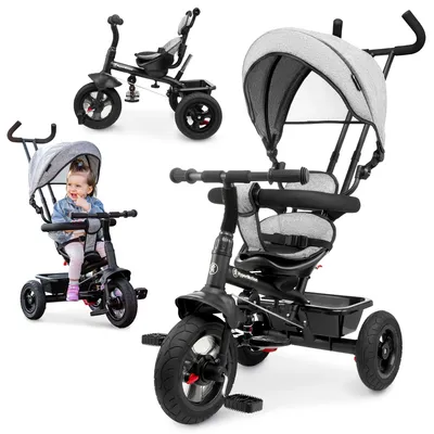 Produktbild von Multifunktionales 3-in-1 Dreirad für Kleinkinder 1+, drehbarer Sitz, Schiebestange