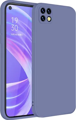 Image de Etui pour OPPO A72 5G Etui en silicone liquide souple, antichoc en caoutchouc Gris