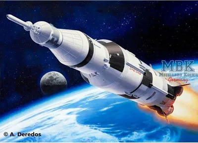 Obrázek produktu pro Revell Apollo Saturn V, Model rakety, Montážní sada, 1:144, Plast, Pro, 82 kusů