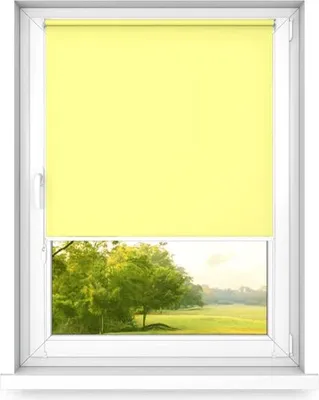 Image de time4blinds, Mini store, sans perçage, 400x1900mm, Citron Clair, côté Droit