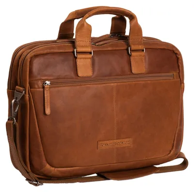 Produktbild von The Chesterfield Brand Seth Samuel - Laptoptasche 15" Leder 40 cm (cognac)