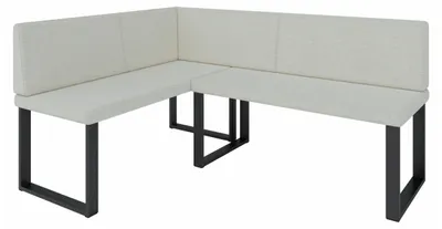 Produktbild von Eckbank Akiko NINA Metal [] -142x196 LINKS-INARI 22- Stoff|Eckbankgruppe für Ihrem Esszimmer|Küche|modern|Sitzecke|Essecke