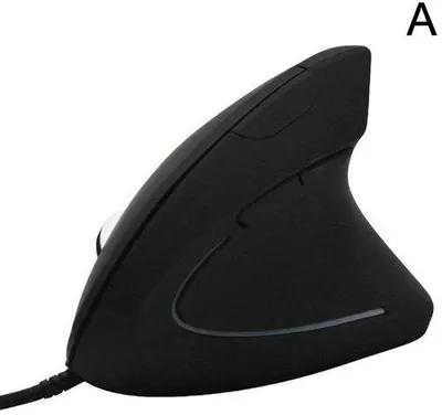 Zdjęcie produktu dla Ergonomiczna pionowa mysz optyczna, czarna, USB