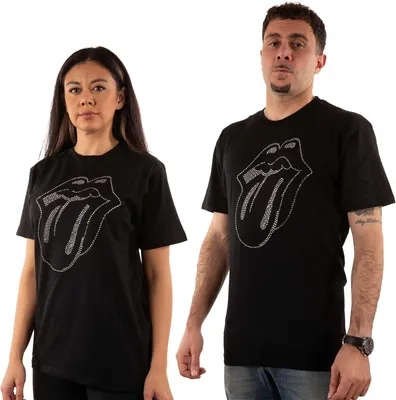 Produktbild von The Rolling Stones - T-Shirt für Herren/Damen Uni RO430 (M) (Schwarz)