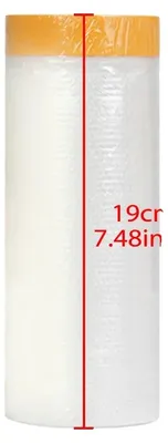 Produktbild von Maskierungsfolie, Wasserdichter Schutz, Einfache Anwendung, 280cmx10m