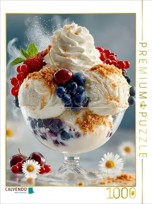 Produktbild von CALVENDO Puzzle Eiszeit ist Beerenzeit | 1000 Teile Lege-Größe 64x48cm Foto-Puzzle für glückliche Stunden