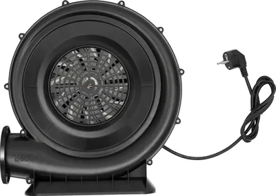 Image de Souffleur d'air pour château gonflable - Ventilateur centrifuge - 220V 370W - Débit d'air 340 m³/h - Pression maximale 1250 Pa - Niveau sonore 80 dB - Prise européenne - Noir