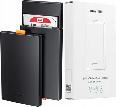 Produktbild von Ugreen kieszeń obudowa dysku SSD / HDD 2.5'' USB 3.0 SATA czarna (CM237)