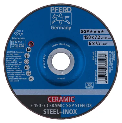 Produktbild von PFERD Grinding wheels CERAMIC SGP STEELOX, 10 Stück(e)