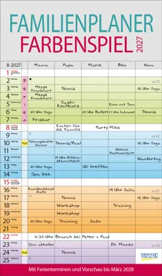 Produktbild von Familienplaner Farbenspiel 2027