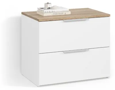 Immagine prodotto di Cassettiera Livinity Piave Bianco/Sonoma 60 x 50 cm con 2 cassetti, Model 58985