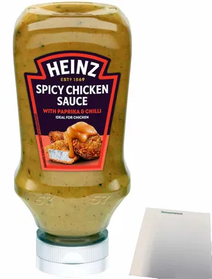 Produktbild von Heinz Spicy Chicken Sauce (220ml Flasche) + usy Block