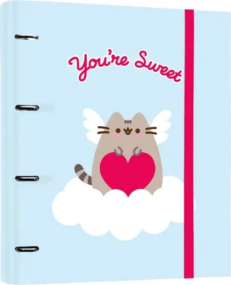 Produktbild von Pusheen - Purrfect Love Kollektion A4-Ordner mit Karten (4 Ringe, Gummiband)