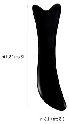Produktbild von Tragbares Gua Sha Gesichtsschaber aus Wasserbüffelhorn für Hautpflege und Massage