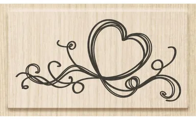 Produktbild von HEYDA 211801011 Stempel Hochzeit Feelings Holz matt lackiert