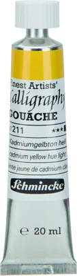 Produktbild von Schmincke 20ml Calligraphy Gouache Kadmiumgelbton hell Gouache 27 211 007