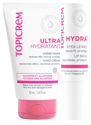 Imagen del producto de Crema de manos + bálsamo labial, 2 unidades