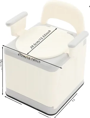 Produktbild von Tragbarer Toilettensitz, leicht, platzsparendes Design, grau