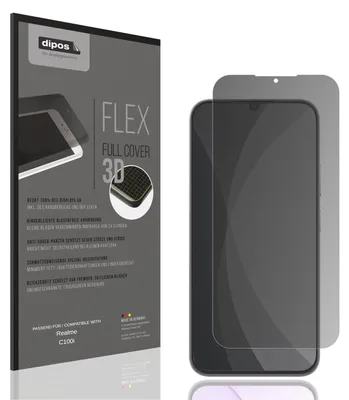 Produktbild von Full Cover Privacy Blickschutzfolie für Realme C100i Folie Anti-Shock