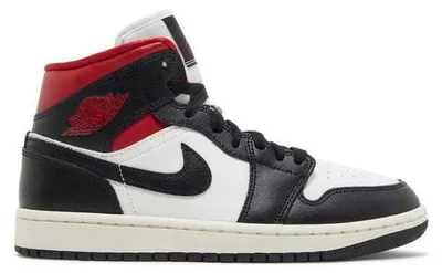Image de Air Jordan 1 Mid Black Gym Red - EU : 40