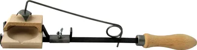 Produktbild von SELVA Schmelzschalenhalter, mit Holzgriff, Lieferung ohne Schmelzschale, 340 mm