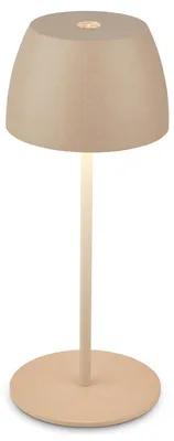 Produktbild von Briloner Serina Mini-LED-Tischleuchte, wiederaufladbar, Touch-dimmbar, kabellos, IP44, 2,5 W, 150 lm, Beige, 8 x 20 cm