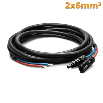 Produktbild von 2x6mm² Solarkabel mit MC4 Steckern 7 Meter