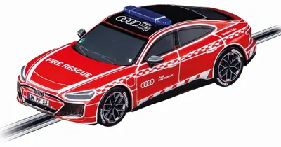 Imagen del producto de Audi e-tron GT, coche de carreras para bomberos, modelo a escala 1:43 para pistas GO