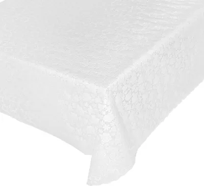 Produktbild von Tischdecke Lace Vinyl Häkelspitze Blumen Weiß Robust Wasserabweisend Breite 140 cm Länge 2000 cm