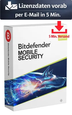 Produktbild von Bitdefender Mobile Security (3 Device - 1 Jahr) DACH ESD Antivirus Sicherheit 5 Min. Versand als Download per Mail