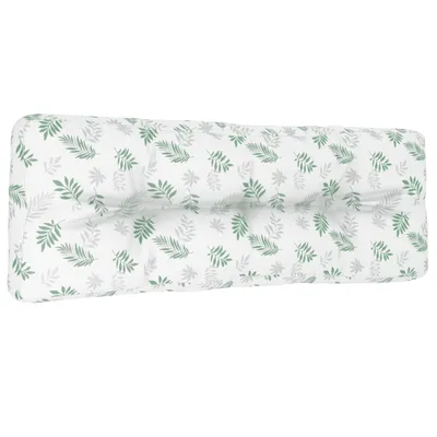 Produktbild von vidaXL Palettenkissen Blattmuster 120x40x12 cm Stoff