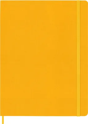Produktbild von Moleskine Notizbuch - Color, XL, Liniert, Stoffeinband, Orangegelb