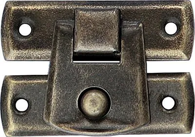 Produktbild von 10 Schnappschloß Schatullen Schatullenverschluss Etui-Verschluss Alt Messing