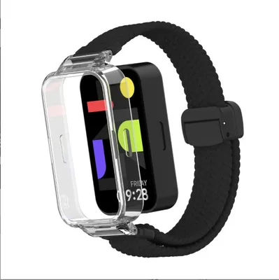 Immagine prodotto di INF Cinturino per Redmi Band 3/9 Active in nylon con chiusura magnetica Nero
