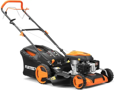 Produktbild von FUXTEC 4in1 Benzin Rasenmäher RM5196 - 196ccm | 51cm | Selbstantrieb | 6PS | Heckauswurf | 60L | Seilzug-Start | 40Kg | Mulchfunktion | 4-takt | 800ml