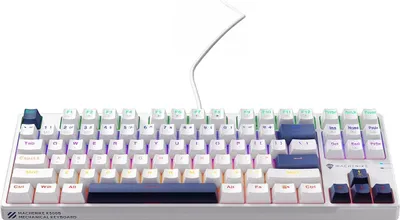 Immagine prodotto di Tastiera da gioco Machenike K500B-B87 con cavo meccanico retroilluminata Red Switch - Bianca