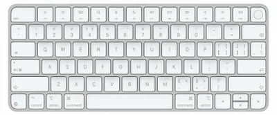Produktbild von Magic Keyboard mit Touch ID (silber/weiß, UK-Layout, für Mac Modelle mit Apple Chip)