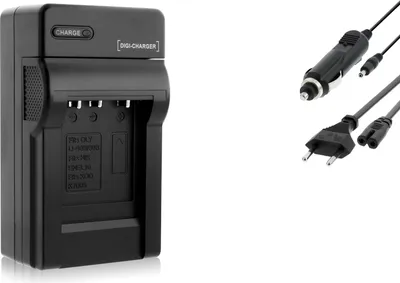 Produktbild von Ladegerät BLACK für Akku-Typ: Olympus Li-40b / Li40b / Li-42b / Li42b