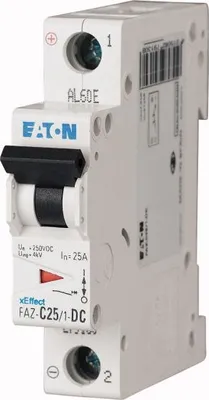 Produktbild von Leistungsschalter 1P C 2A 10kA DC FAZ C2/1-DC 279122