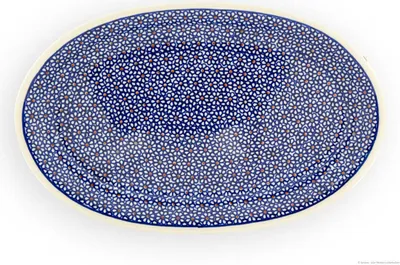 Produktbild von Original Bunzlauer Keramik Servierplatte Platte Teller oval 35,4x22x3,5 cm Design 120