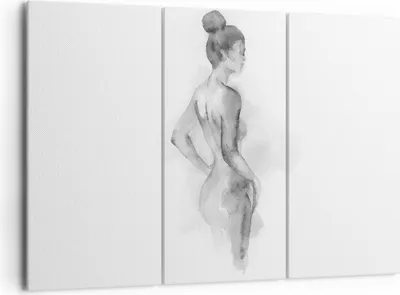 Produktbild von Bild auf Leinwand - Leinwandbild - 3 Teile - Frau Körper Stück - 165x110cm - Wand Bild - Wanddeko - Wandbilder - Leinwanddruck - Bilder - Wanddekoration - Leinwand bilder - Wandbild - CE165x110-4995